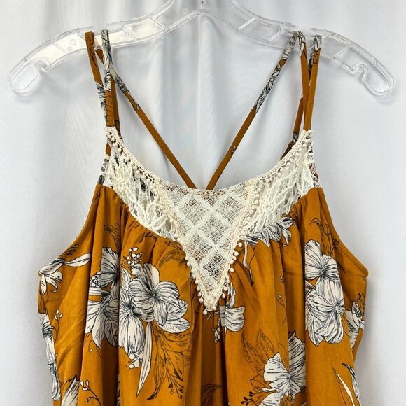 Doe & Rae Womens Multicolor Floral Sleeveless Scoop Neck Maxi Dress Size M - Picture 4 of 10